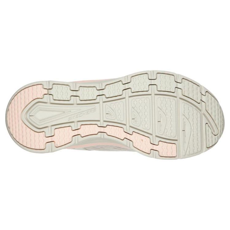 Skechers Scarpe da Corsa Basse Dlux Walker Vestibilità Rilassata Ammortizzanti Antiscivolo Resistenti Sneaker Donna Crema 149023-NTPK