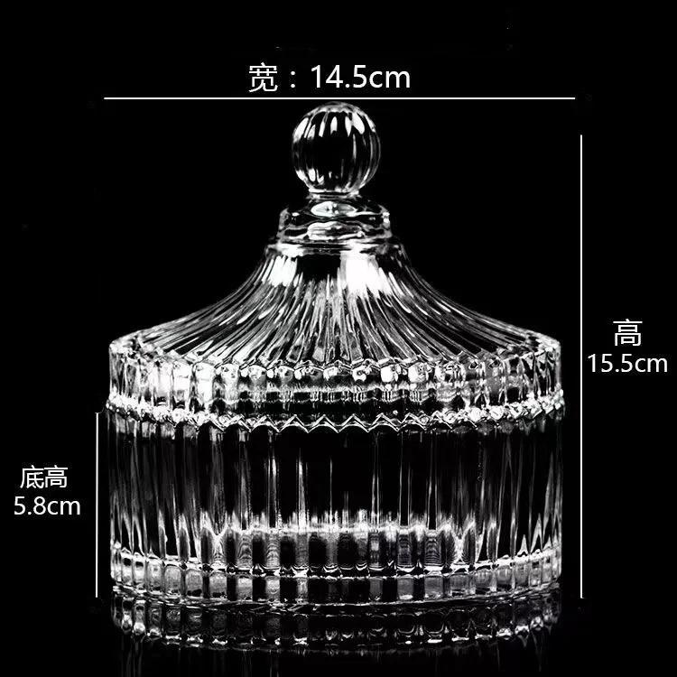 Glass Canister with Lid Airtight Candy Jar Sugar Bowl for Kitchen Counter Dining Table Pantry Storage Decorative Snack Dispenser