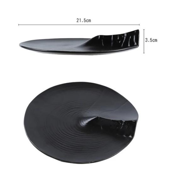 Molecular Cuisine Čistě bílý plochý talíř Hotelová restaurace Ve tvaru kopce Klubová studená mísa Dim Sum Keramické kuchyňské nádobí