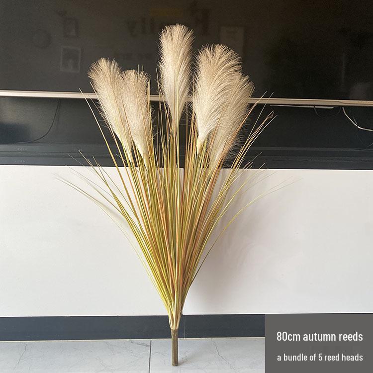 Nordic Reed & Foxtail Grass Artificial Office Plants Window Decor 