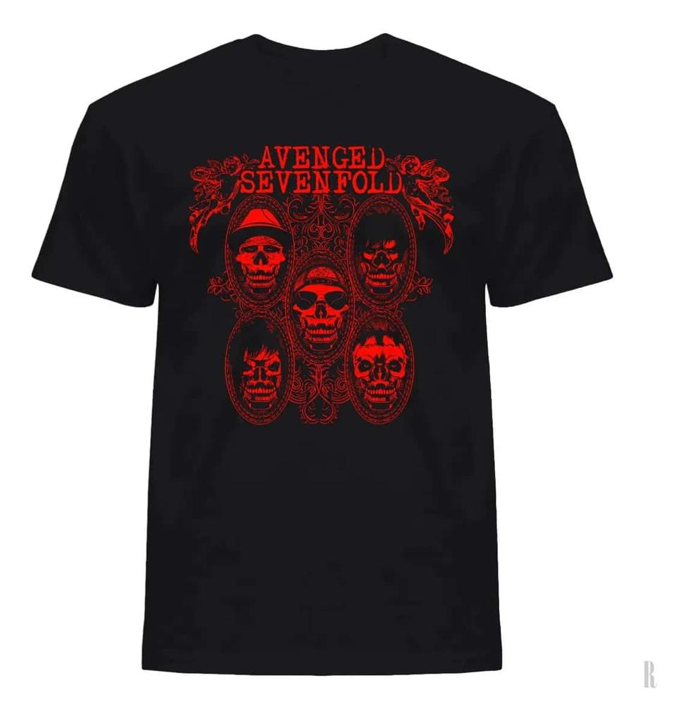 Playera Avenged Sevenfold Rock Tour Mod10 Dark Style Tshirt 2026 Summer Unisex Unisex Oversized 100Cotton Tshirt Street Wear Y2K