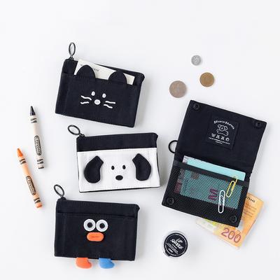 Portamonete a forma di gatto dei cartoni animati Portafogli da donna Mini Portafogli per bambini Pochette per soldi Borse da donna Portamonete con gancio Portamonete carino per ragazze Portafoglio zero