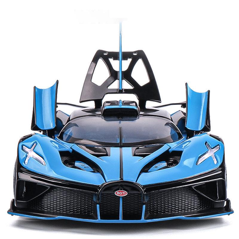 1/24 Scale Bugatti Bolide Alloy Sport Car Model Diecast Metal Toy Racing Vehicles Sound and Light Toy Collection Gift for Childrens