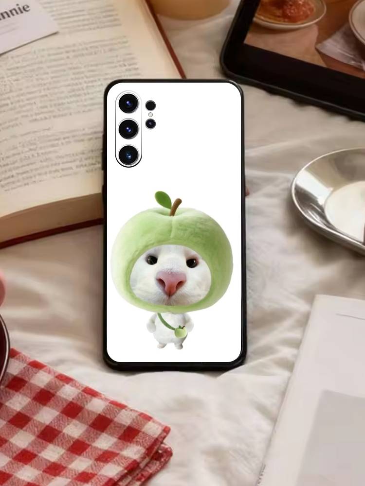 Big Eyed Goofy Cat Mouse Phone Case For Samsung S26,S25,S24,S23,S22,S21,S20,Plus,Fe,Lite,Others Black Cover