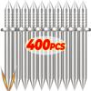 50/400 Bucăți Cap Dublu Fir de Skirting pentru Unghii Unghii Fără Urmă cu Manșon Specific pentru Plintă din Lemn Masiv Șurub de Fixare Fără Urmă