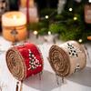 Christmas Craft Ribbon 5.46yardX5cm For Art Craft Christmas Tree Wreath Doorway Holiday Party Decoration and Packaging