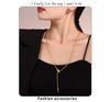 Stainless Steel Snake Head Necklace: European & American Cold Style, Long-lasting Sweater Chain for Women