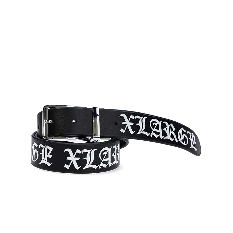 

[Extra Large] belt LEATHER BELT men s BLACK ONE SIZE