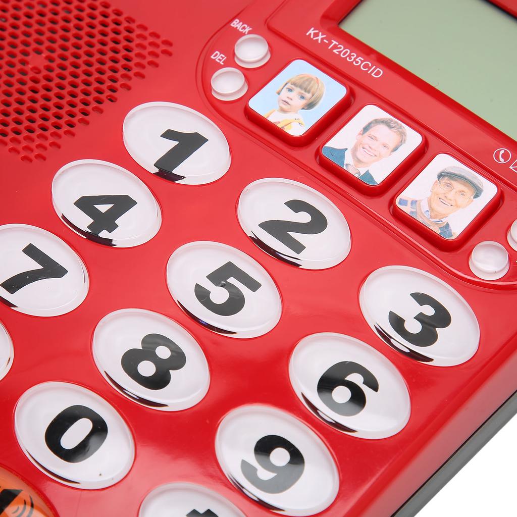 Corded Phone Dual Port Clr Sound Last Number Function Volume Desktop Landline Phone