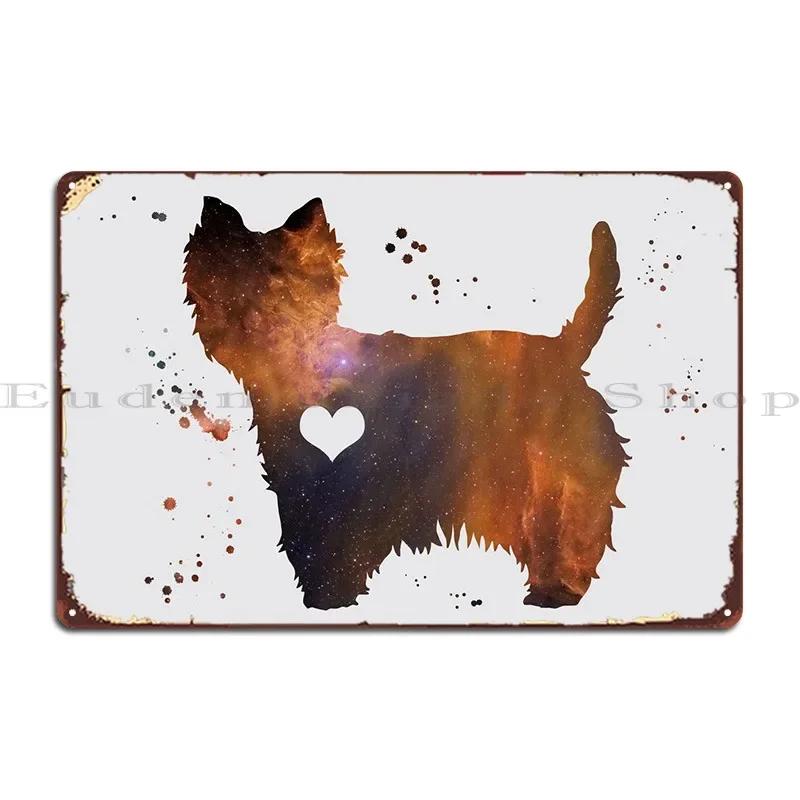 Terrier Nebula Metal Plaque Poster Cinema Cave Cave Create Garage Tin Sign Poster 20x30cm(7.8x11.8inch)