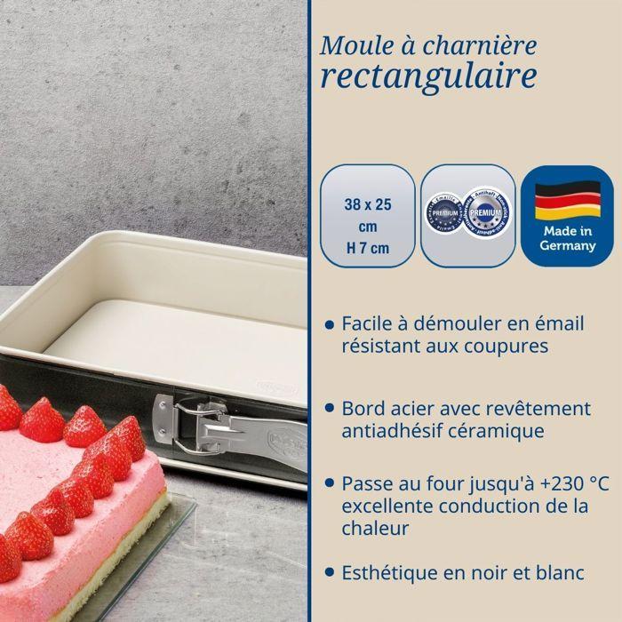 Moule À Charnière - DR. OETKER - 4861 - Acier Inoxydable - 25x38cm - Crème-anthracite