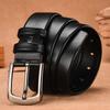 Male Genuine Leather Belts for Men's High Quality Luxury Pin Buckle Jeans Cowskin Casual Belt Business Cowboy Waistband