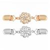 Vintage Flower Rhinestone Brooch Sweater Shawl Clip Pin Anti Exposure Fashion Elegant Lapel Pins for Women Accessories