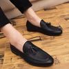 Men's Korean Style Leather Loafers - Soft Sole, Slip-On, Business Casual Shoes for Spring and Autumn