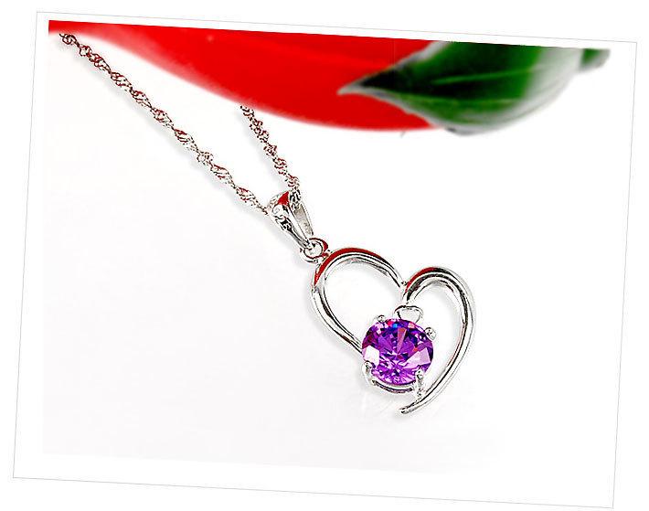 Korean Style Minimalist Silver Heart Necklace for Women