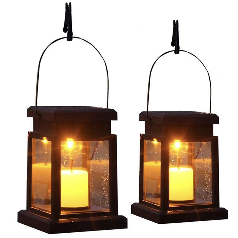 Outdoor Solar LED Lights Focus Floor Lanterns Panel Candle Terraza Indoor Hanging Balcony Birds Decor Lighting For Garden Warm