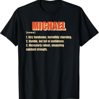 Definice Michaela, vtipné tričko s Michaelem