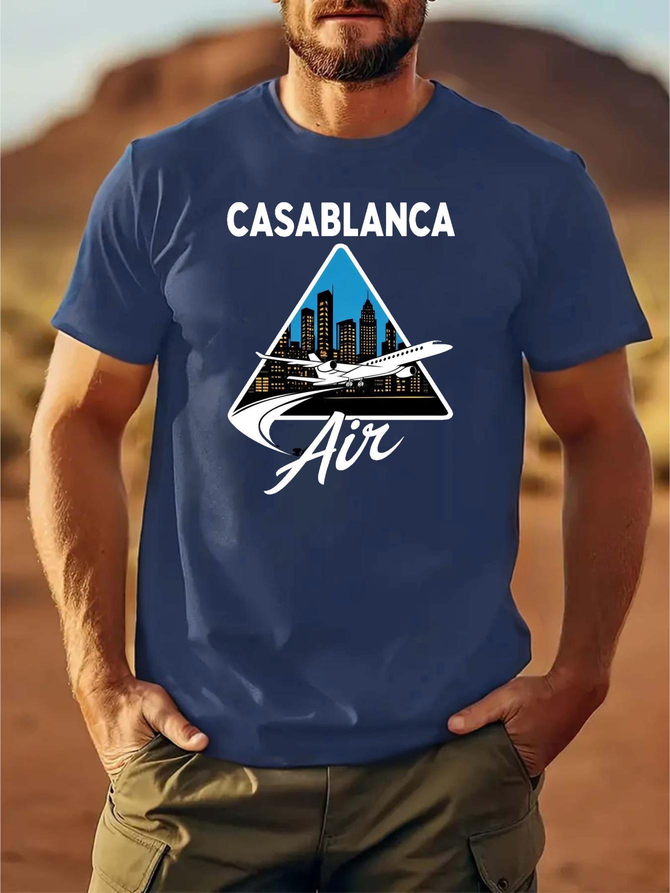 lie Graphic T-shirt - Lightweight Breathable Cotton Blend Tee with Cityscape Print L
