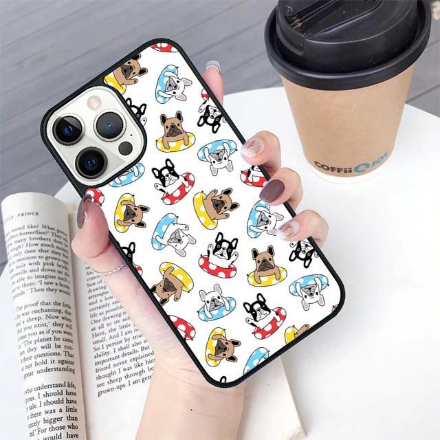 Cute French Bulldog Phone Case Cover For iPhone 17 Air 16 15 14 Plus For Apple 16 11 12 13 Pro Max Coque