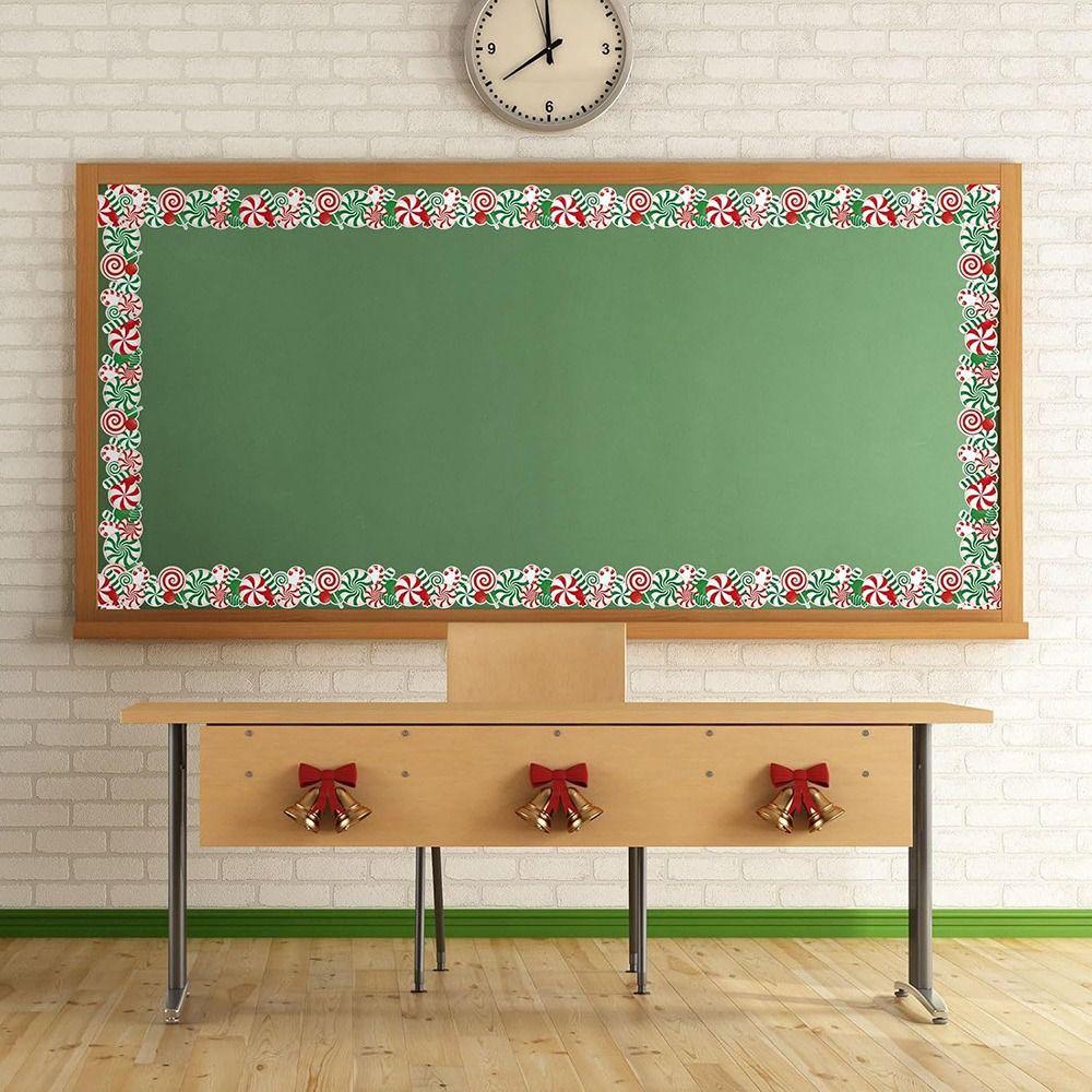 Christmas Candy Border Decorative Sticker  for Home Party DIY Wall Decoration