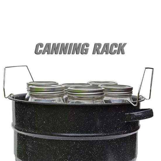 Stainless Steel Steaming Rack Foldable Jar Lifter for Mason Jars Heat-Resistant Mason Jar Holder with Handles