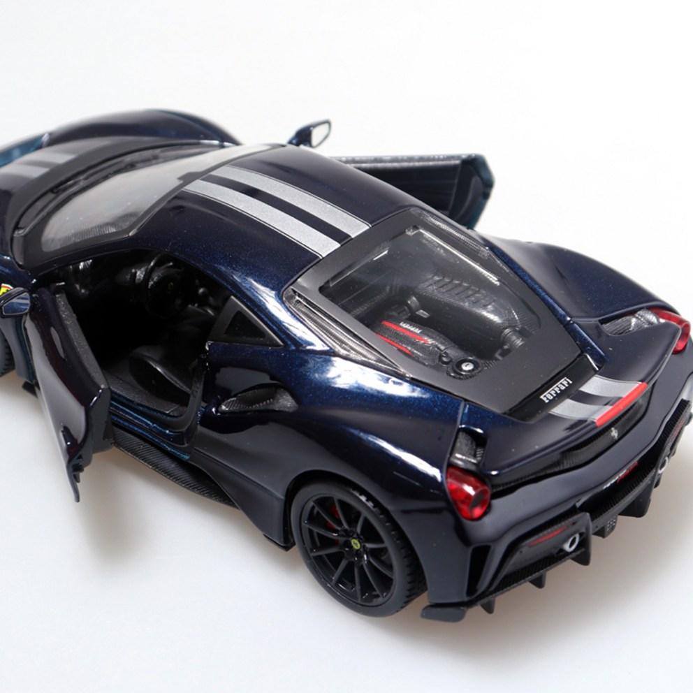 Burago 1:24 Modellini di Auto Ferrari 488 Pista in Metallo pressofuso, Blu