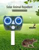 Solar-Powered Ultrasonic Animal Repeller: Waterproof Device for Birds, Rodents, and Cats