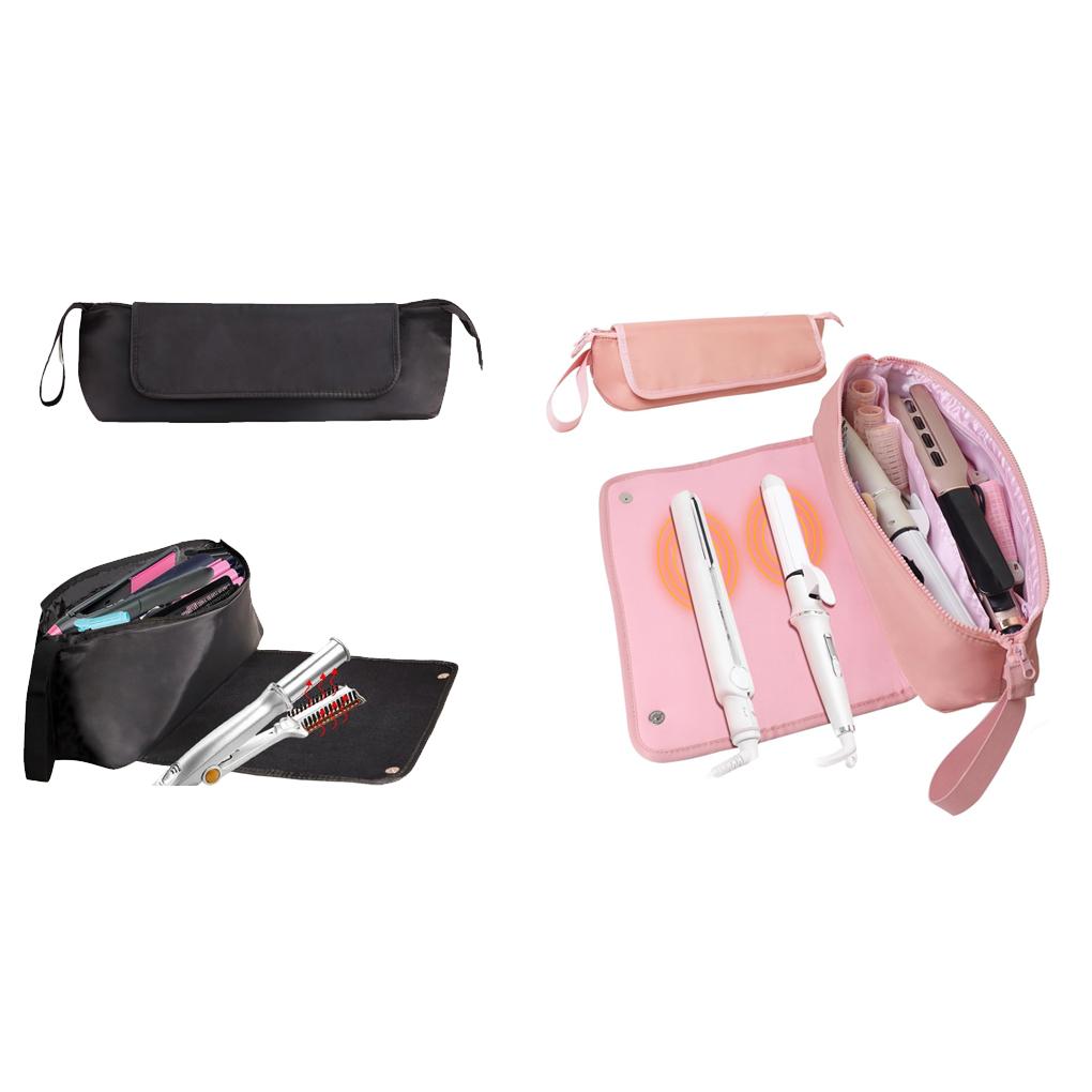 Hair Accessories Heatproof Mat Travel Bag Organize Hair Styling Appliances Tangles Hair Brush