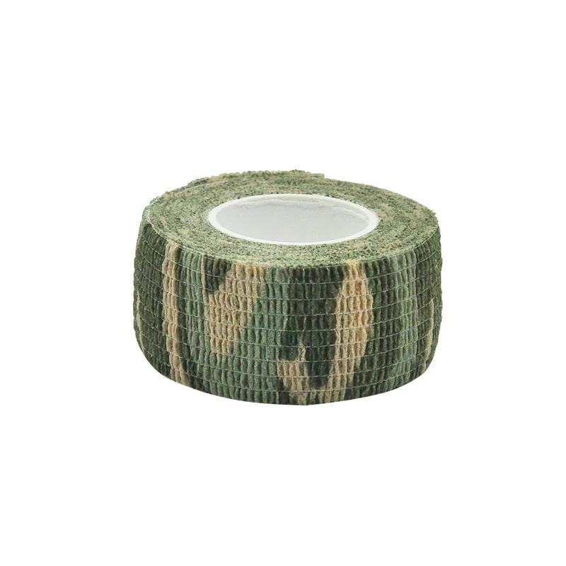 1/12pcs Forest Camouflage Elastic Wrap With Hunting Camouflage Elastic Plastic Sports Knee Pads And Finger Sports Bandages