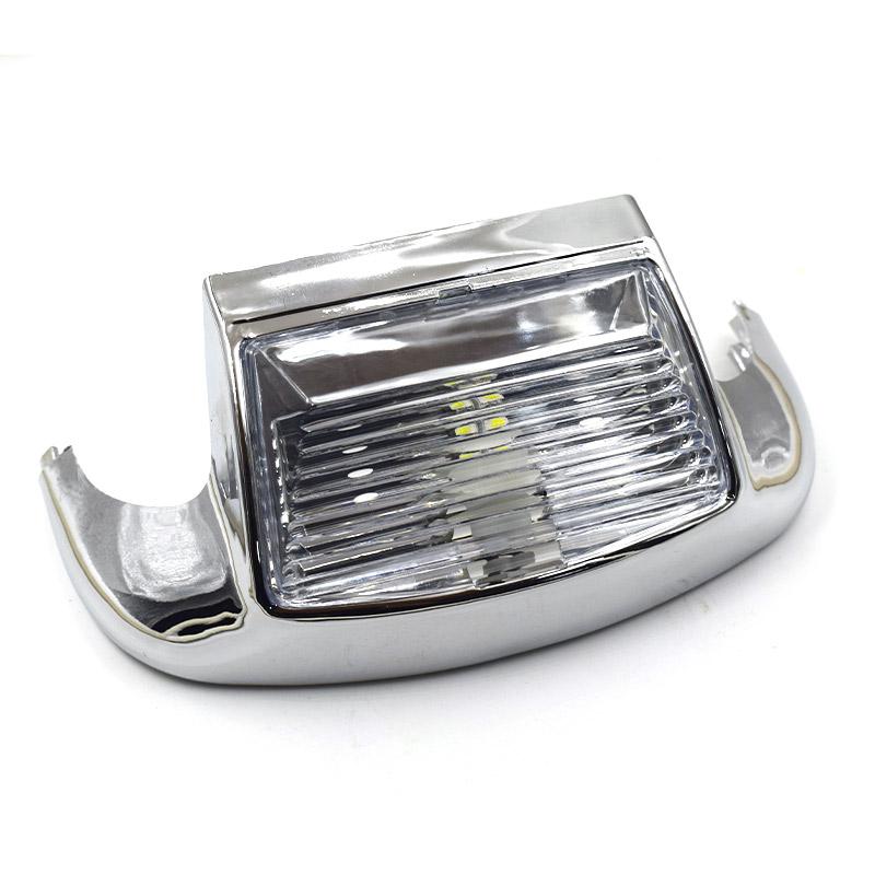 

For Harley FLSTC Heritage Softail Classic Electra Glide Standard Motorcycle Lens Front Fender Tip Light Lamp Edge 5050LED Chrome