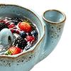 Multifunctional Kitchen Basin Ceramic Berry Bowl with Strainer Holes, Self-Spinning Vortex Design, Fruit Washing Rinse for Berries Vegetables Colander