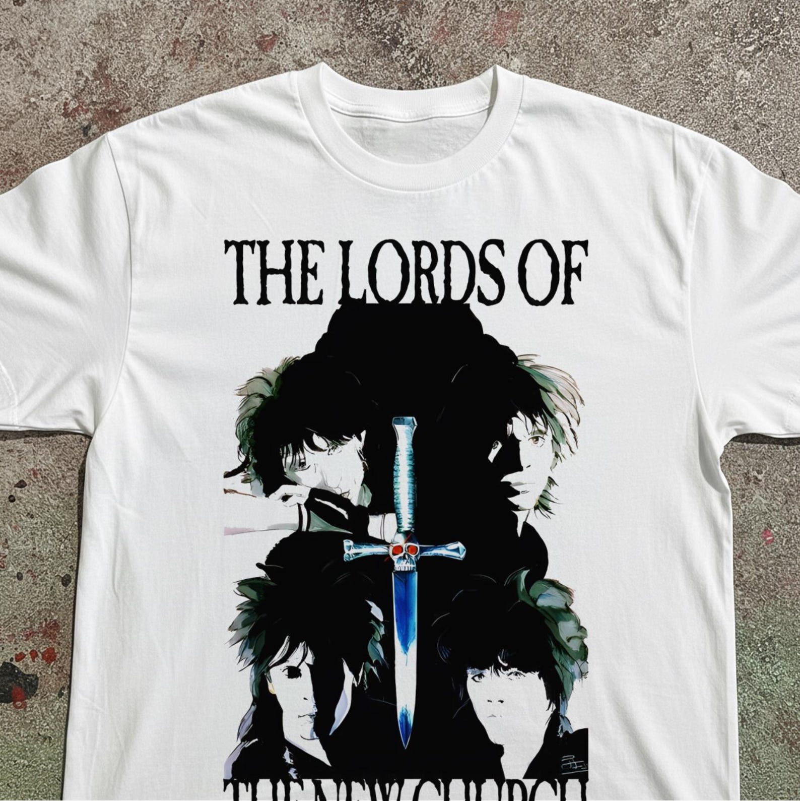 The Lords of the New Church Band T-Shirt – Goth Punk Supergroup Tee S