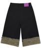GLACK Gp190 Turn-Up Gaucho Bermuda Pants (Black)