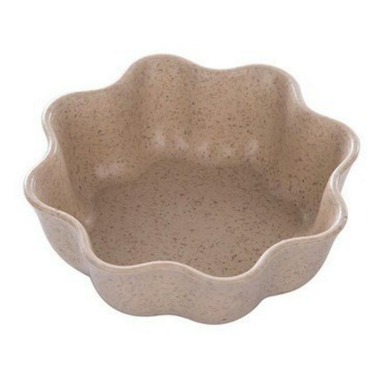 Wheat Straw Kitchen Seasoning Dish - Creative Round Plastic Plate for Dipping Sauce & Snacks