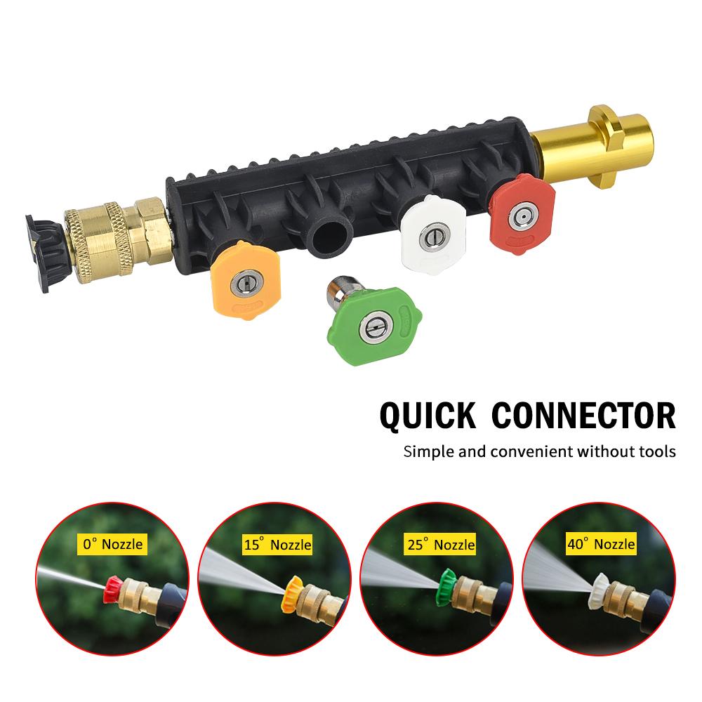 High Pressure Washer Gun Wand Tips Car Jet Washer Spray Gun Lance Nozzle Tip for Karcher Black Deckeri Bosch Lavor