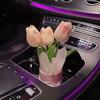 Kreativní dekorace interiéru auta Roztomilé řemeslné ozdoby Kytice tulipánů do auta Dekorativní potřeby Dekorace středové konzoly auta Dárky