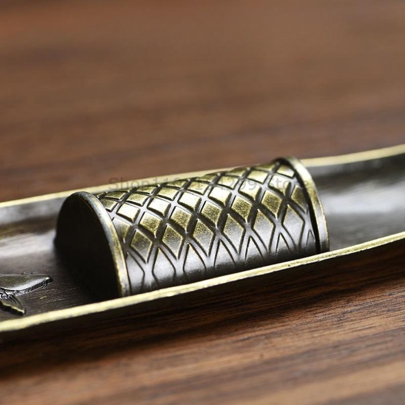 Creative Incense Holder Aromatherapy Ornament Incense Holder Boat Old Men Fishing Japanese Style Incense Stick Burner Home Decor