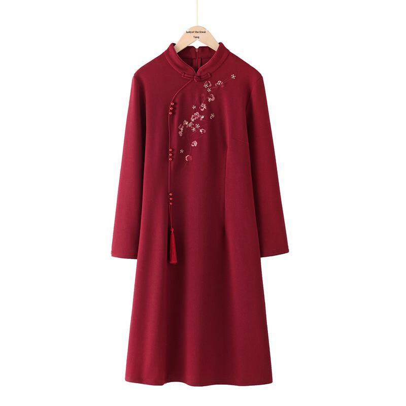 Datang Furen 2025 Autumn New Chinese Style Mother's Dress