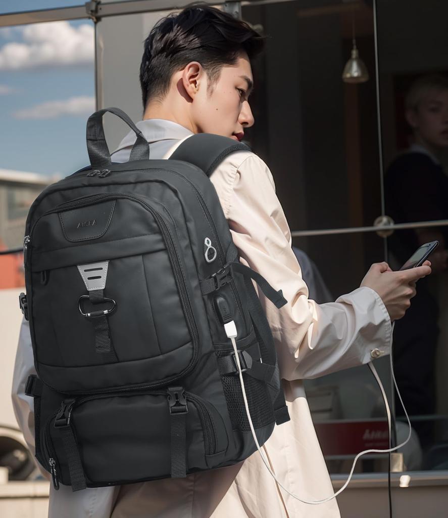 Backpack for Business Disaster Prevention Backpack Sponge Reduces Waterproof PC Large Storage USB Charging Business Trips [AISFA] Men, Backpack, [2024