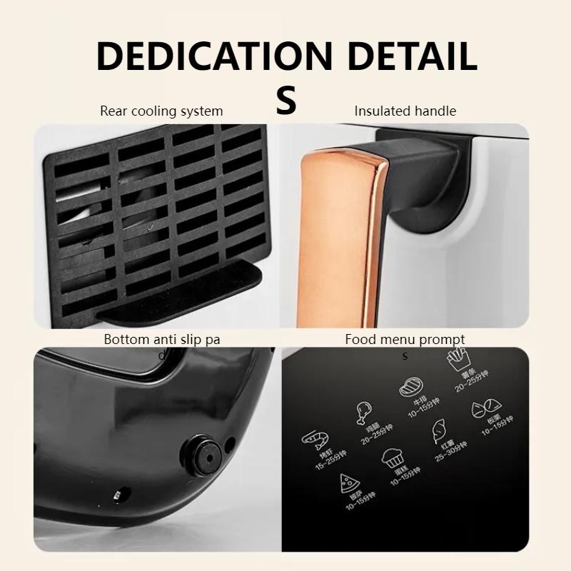 Air Fryer, Fume-free, Non-stick, 3L Electric Fryer, Multifunctional Household French Fries, Egg Tarts, Chicken Wings