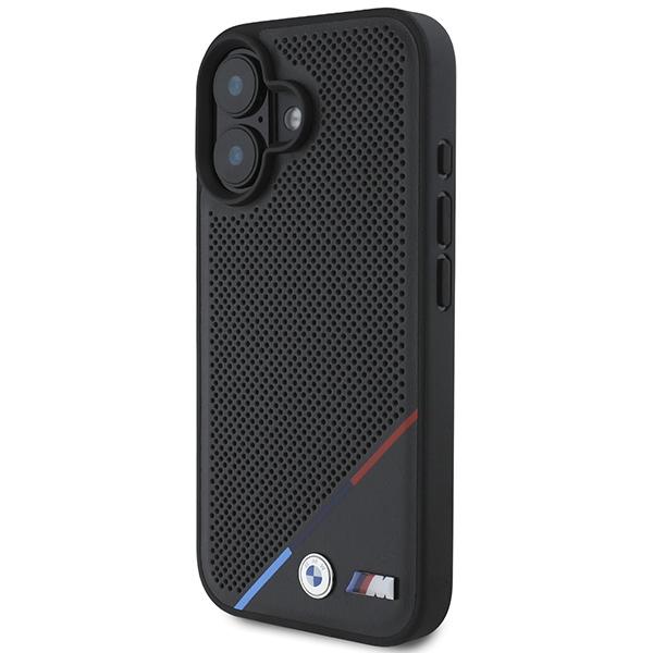 Bmw Bmhmp16M23Pupdk Iphone 16 Plus 6.7Czarny/Black Hardcase M Perforated Tricolor Line Magsafe