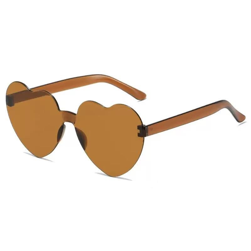 Flame Sunglasses - Trendy Frameless UV Protection Candy Color Shades for Dance Parties