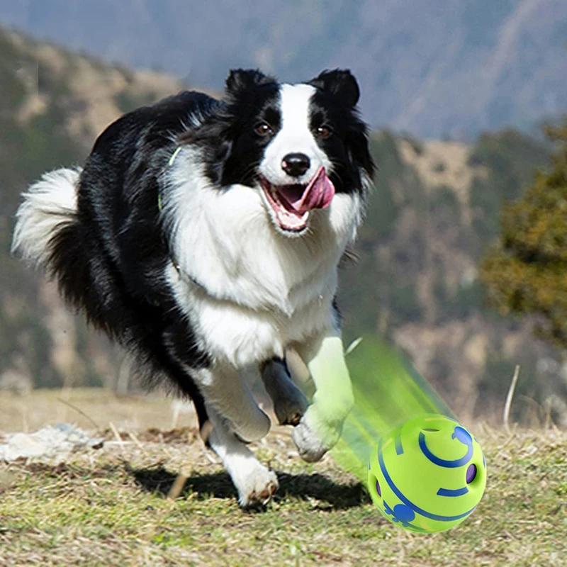 Wobble Wag Giggle Glow Bal Interactief Hond Aandacht Speelgoed Plezier Giggel Geluiden Bal Wanneer Gerold of Geschud voor Huisdier Hond Plezier
