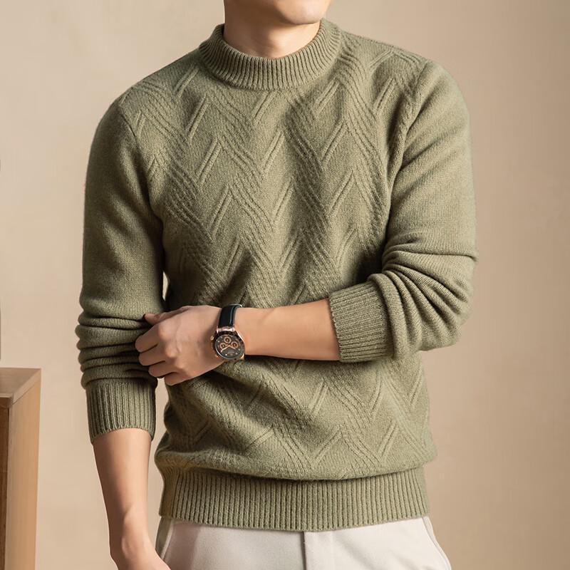 Firstview Men's Thick 5-Gauge Wool Sweater