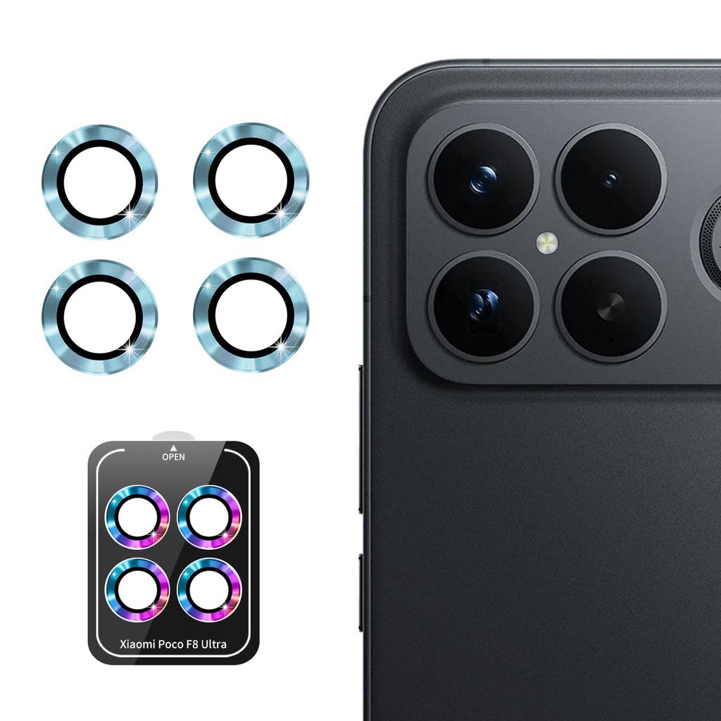 For Xiaomi Poco F8 Ultra Camera Lens Protector ENKAY Hat-Prince Metal Ring Lens Film