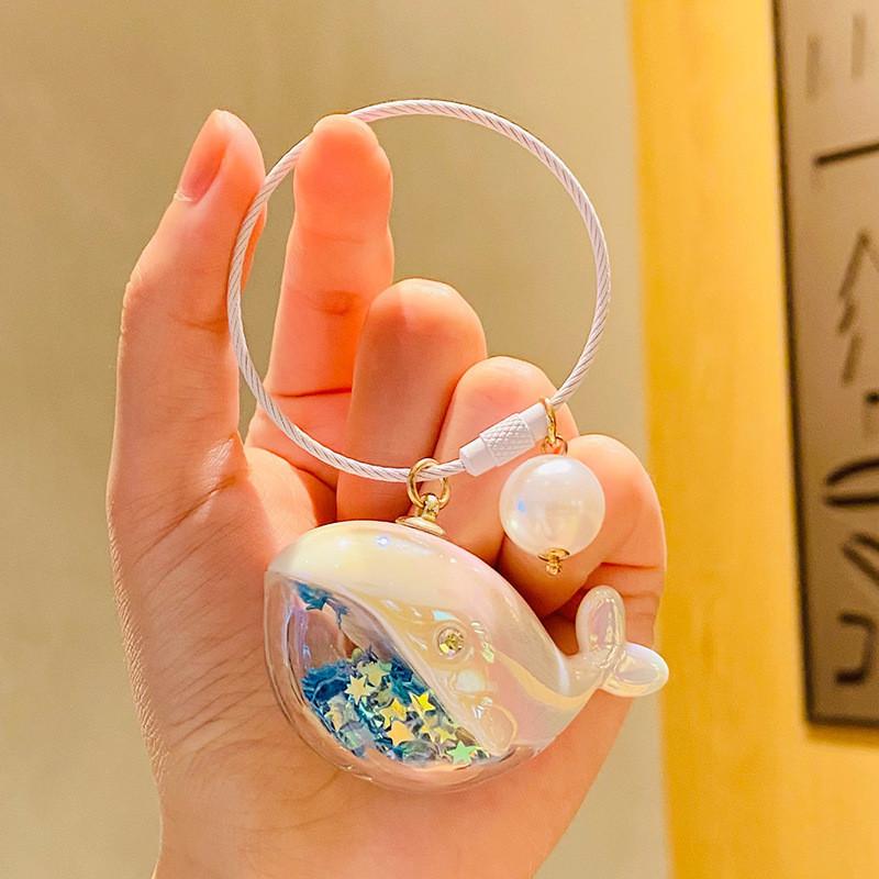

Whale Keychain Cute Adorable Cartoon Style Acrylic Charms For Bags And Key Rings