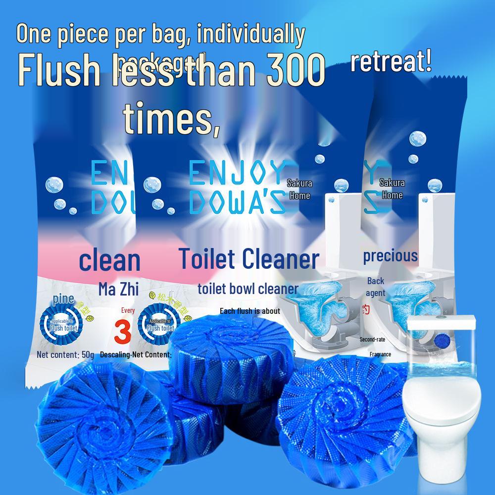 Durable High-Concentration Automatic Blue Bubble Toilet Bowl Cleaner Sachets