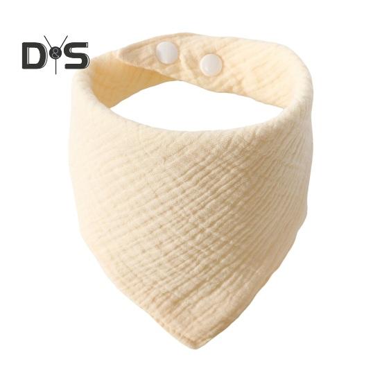 

Детские нагрудники Детские банданы Нагрудник для слюней Сплошной цвет Регулируемая многоразовая пуговица Фиксированная хлопковая салфетка для слюны для малышей Детский сарафан для прорезывания зубов Подарок для душа светло-желтого