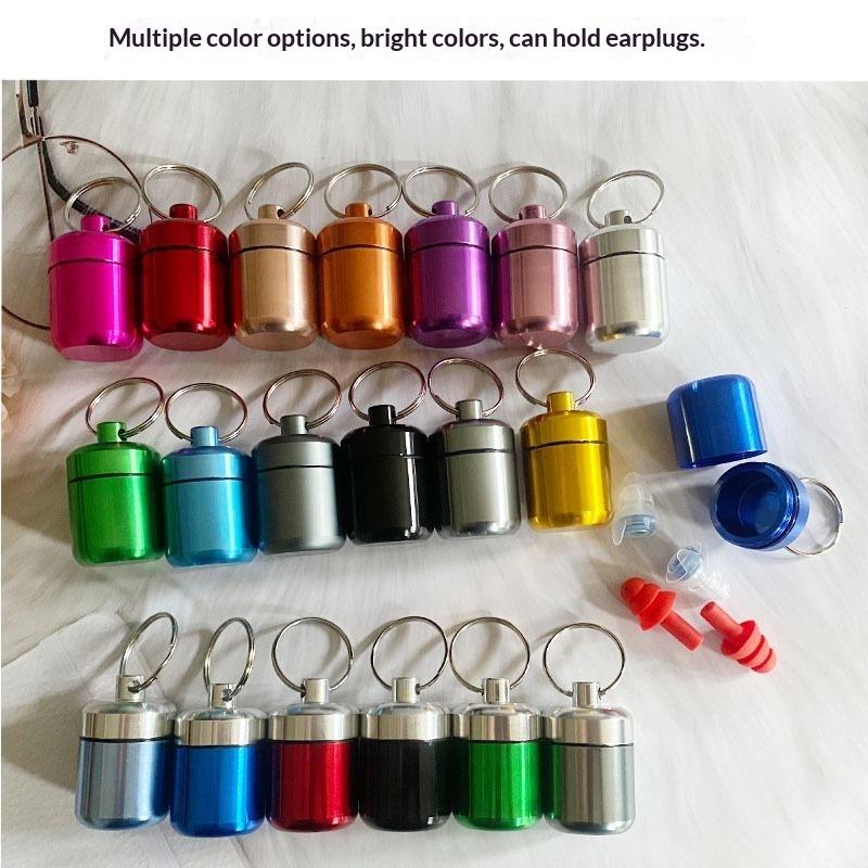Portable Mini Pill Case Keychain Box Waterproof Travel Container Bottle With Keyring For Medicine Ear Plug Jewelry