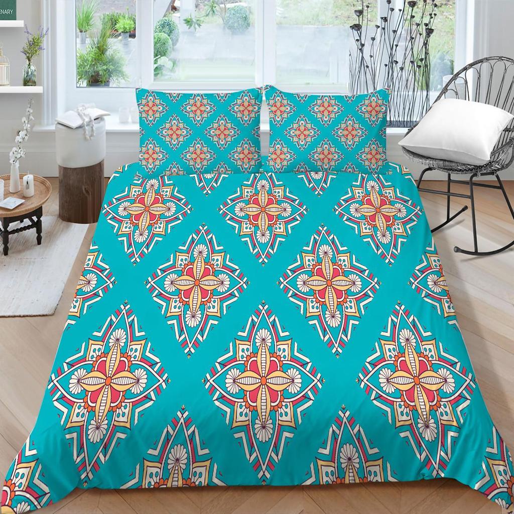 3D Bohemian Home Bettwäsche Bettbezug Luxus Bettwäsche Set Bettbezug Kissenbezug Blatt/Doppelbett in voller Größe 2/3-teilige Schlafzimmerdekoration